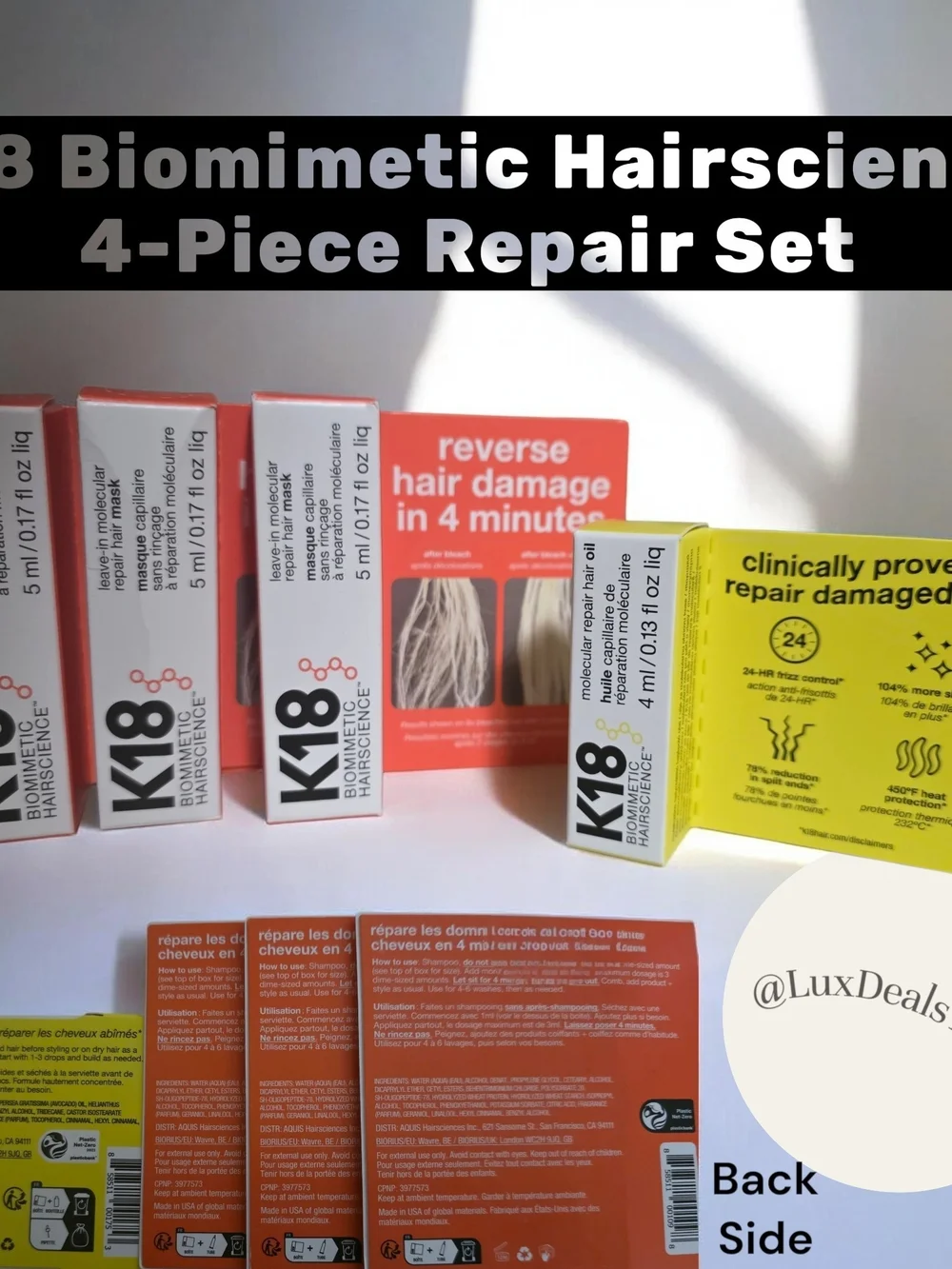 K18 Biomimetic Hairscience Repair Set 4pc